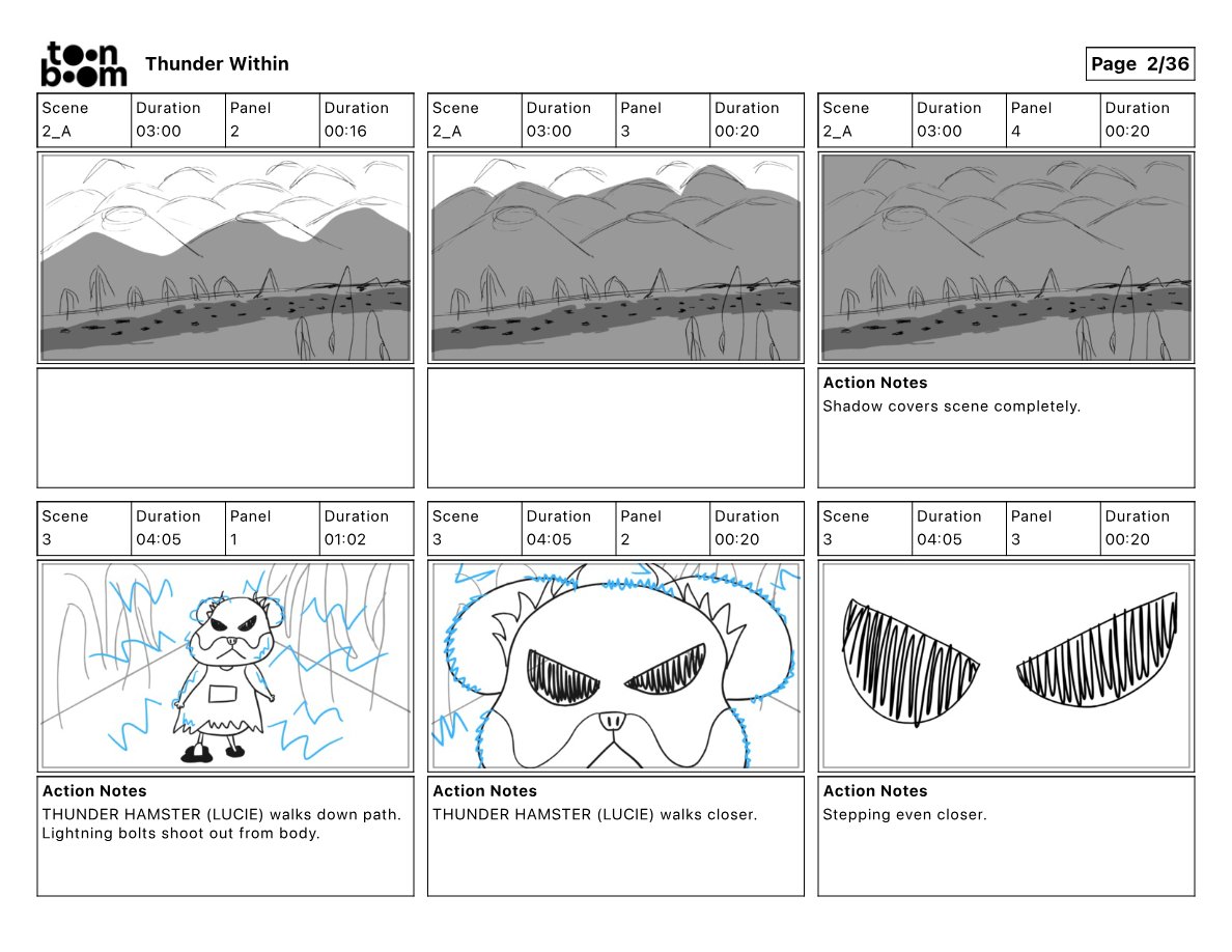 Thunder Within storyboard frame 2